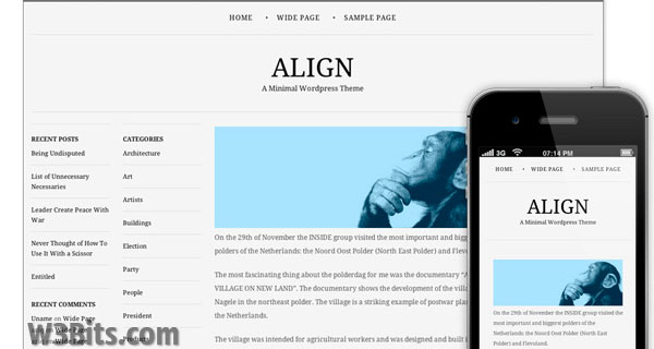 Align WordPress Theme