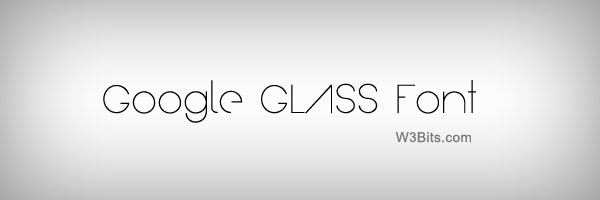 Google Glass Font