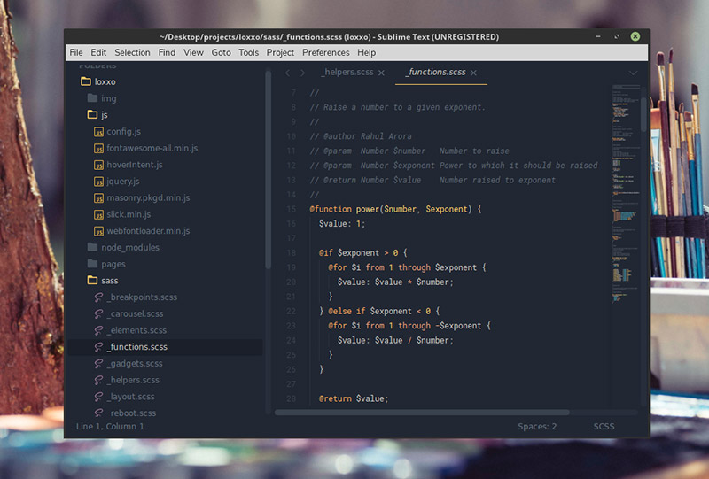 sublime text theme